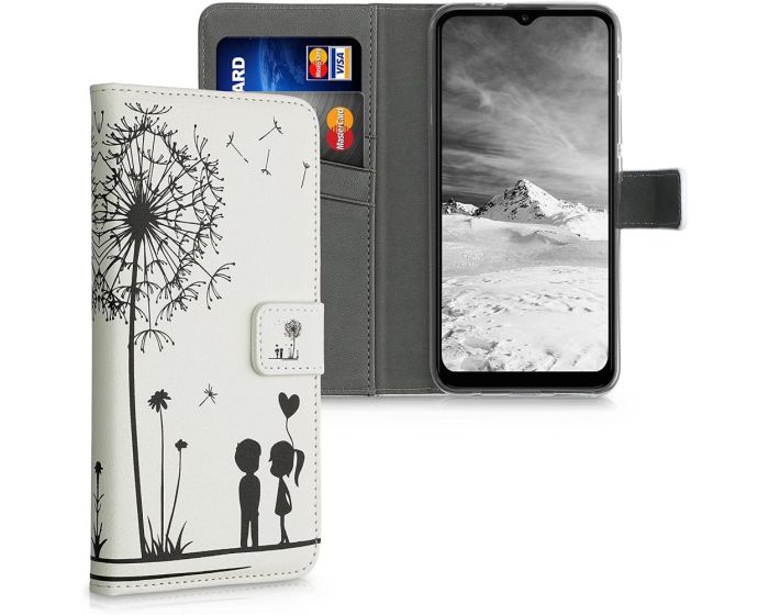 KWmobile Wallet Case Θήκη Πορτοφόλι με δυνατότητα Stand (54630.06) Dandelion Love (Motorola Moto G10 / G20 / G30)