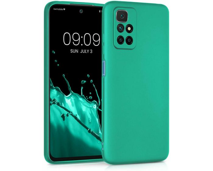 KWmobile TPU Silicone Case (56149.128) Metallic Turquoise (Xiaomi Redmi 10)