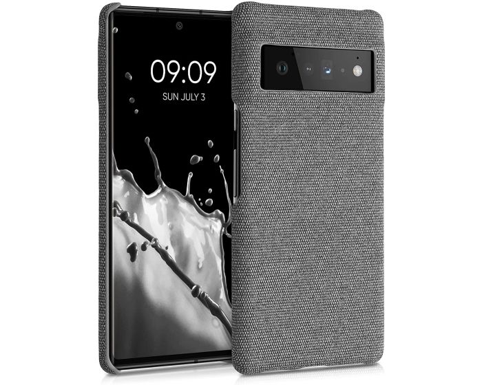 KWmobile TPU and Fabric Case (55852.22) Canvas Grey (Google Pixel 6 Pro)