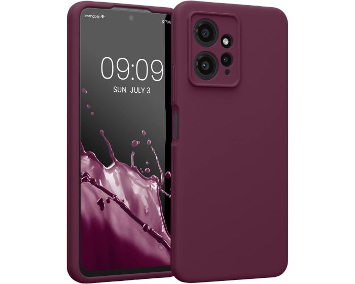 KWmobile Hard Rubber Case Θήκη Σιλικόνης (61180.187) Bordeaux Violet (Xiaomi Redmi Note 12 4G)