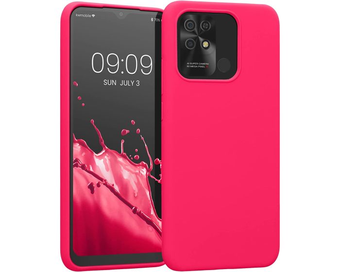 KWmobile Hard Rubber Case Θήκη Σιλικόνης (59230.77) Neon Pink (Xiaomi Redmi 10C)