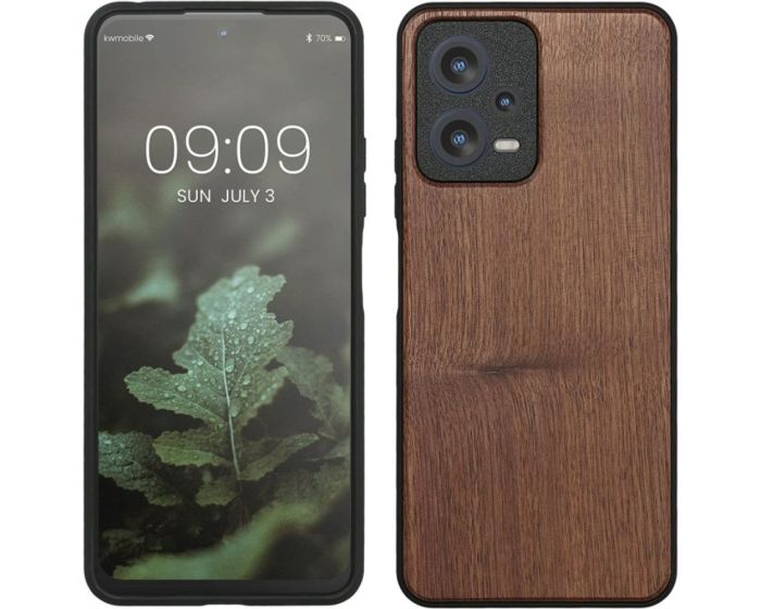 KWmobile Wooden Case (60890.18) Θήκη Ξύλινη Dark Brown (Xiaomi Redmi Note 12 5G / Poco X5 5G)