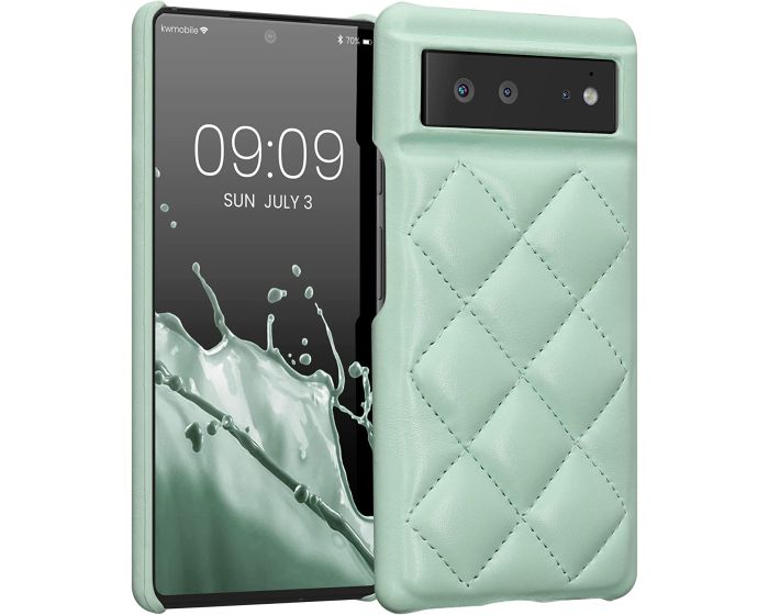 KWmobile Quilted Puffer PU Leather Case (59486.71) Mint (Google Pixel 6)