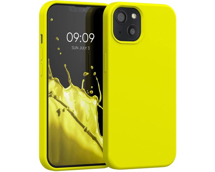 KWmobile Hard Rubber Case Θήκη Σιλικόνης (55878.149) Lemon Yellow (iPhone 13)