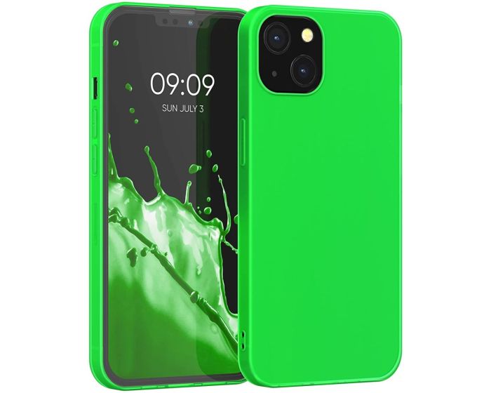 KWmobile TPU Silicone Case (55943.44) Neon Green (iPhone 13)