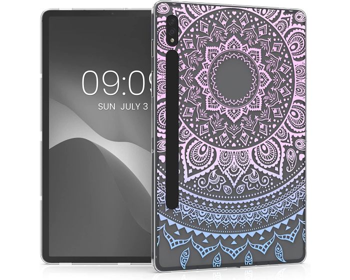 KWmobile Slim Fit Gel Case Indian Sun (57473.03) Θήκη Σιλικόνης Μπλε / Ροζ / Διάφανη (Samsung Galaxy Tab S8 11.0)