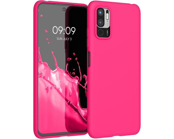 KWmobile TPU Silicone Case (54947.77) Neon Pink (Xiaomi Poco M3 Pro 5G / Redmi Note 10 5G)