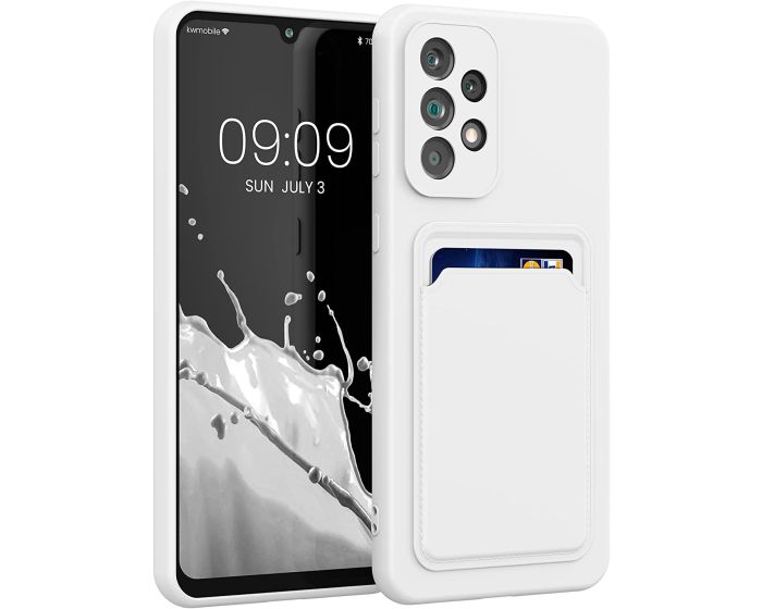 KWmobile TPU Silicone Case with Card Holder Slot (58145.02) White (Samsung Galaxy A33 5G)