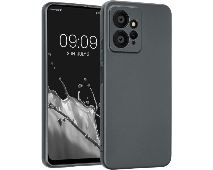 KWmobile TPU Silicone Case (61175.232) Metallic Grey (Xiaomi Redmi Note 12 4G)