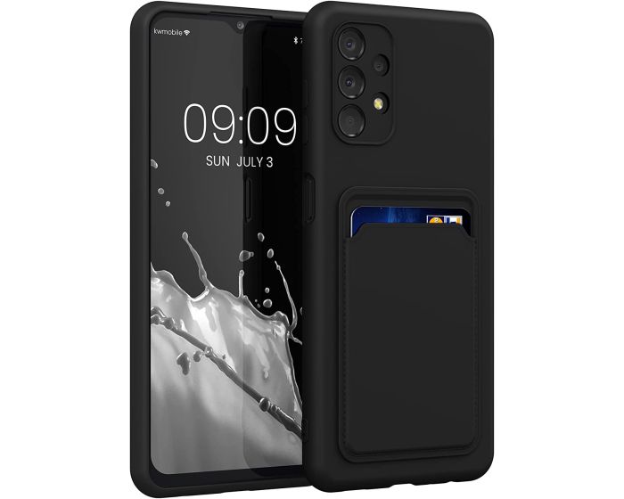 KWmobile TPU Silicone Case with Card Holder Slot (58144.01) Black (Samsung Galaxy A13 4G)