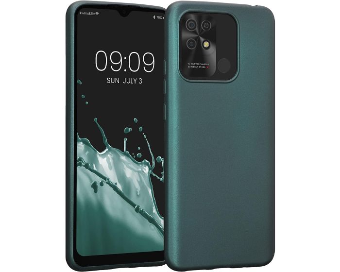 KWmobile TPU Silicone Case (59232.14) Metallic Teal (Xiaomi Redmi 10C)