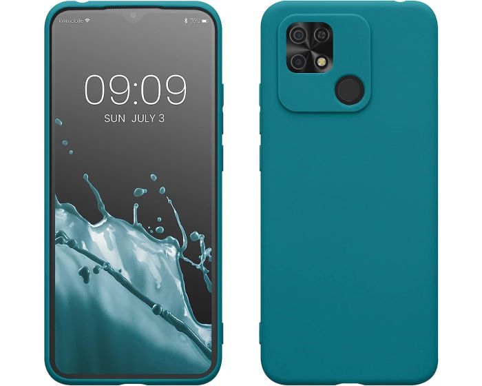 KWmobile TPU Silicone Case (59231.57) Teal Matte (Xiaomi Redmi 10C)