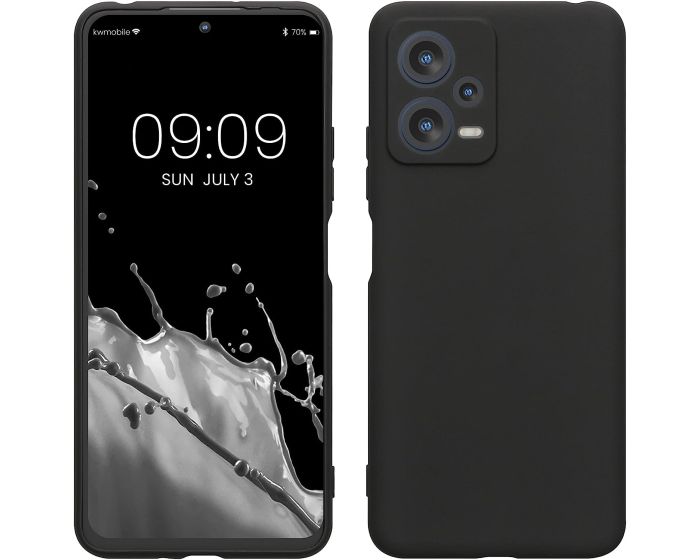 KWmobile TPU Silicone Case (60887.47) Black Matte (Xiaomi Redmi Note 12 5G / Poco X5 5G)