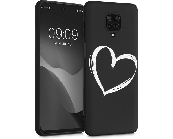 KWmobile TPU Silicone Case (52150.05) Brushed Heart (Xiaomi Redmi Note 9s / 9 Pro / 9 Pro Max)