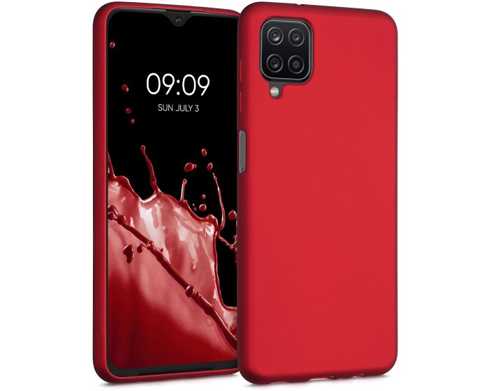 KWmobile TPU Silicone Case (54052.36) Metallic Dark Red (Samsung Galaxy A12)