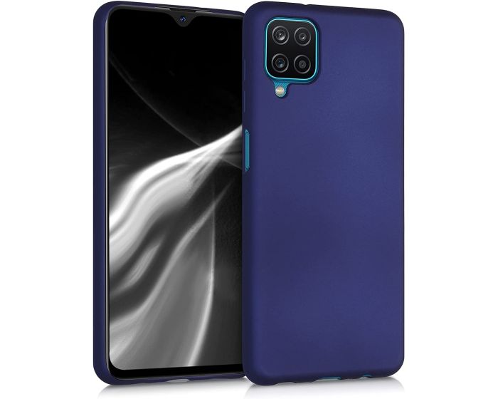 KWmobile TPU Silicone Case (54052.64) Metallic Blue (Samsung Galaxy A12)