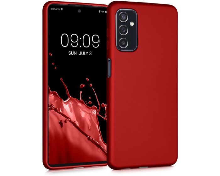 KWmobile TPU Silicone Case (56348.36) Metallic Dark Red (Samsung Galaxy M52 5G)