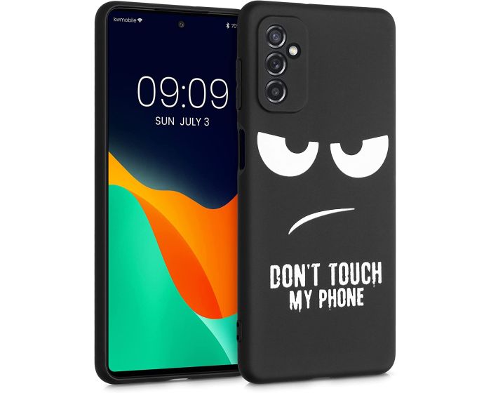 KWmobile TPU Silicone Case (56350.01) Don't Touch my Phone (Samsung Galaxy M52 5G)