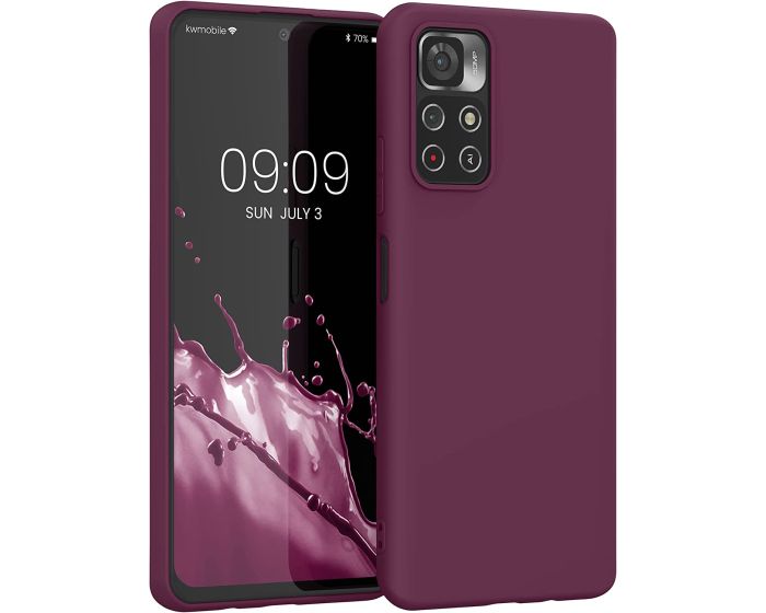 KWmobile TPU Silicone Case (57024.187) Bordeaux Violet (Xiaomi Poco M4 Pro 5G / Redmi Note 11T 5G / 11S 5G)