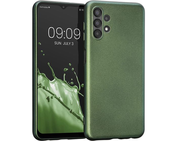 KWmobile TPU Silicone Case (58021.233) Metallic Forest Green (Samsung Galaxy A13 4G)