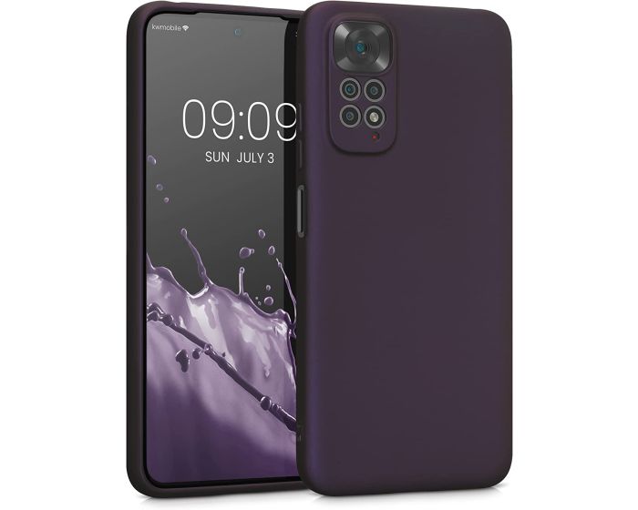 KWmobile TPU Silicone Case (58651.115) Metallic Berry (Xiaomi Redmi Note 11 / 11S 4G)