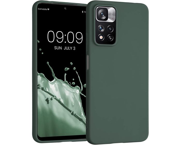 KWmobile TPU Silicone Case (56675.169) Moss Green (Xiaomi Redmi Note 11 Pro 5G)