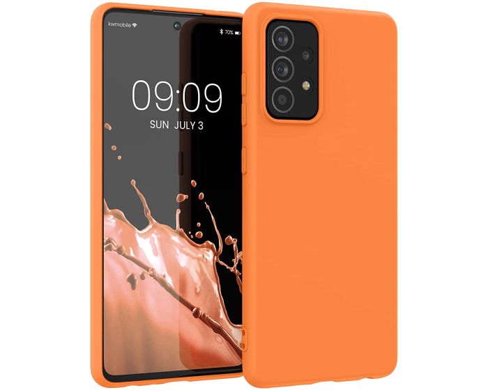 KWmobile TPU Silicone Case (54346.150) Fruity Orange (Samsung Galaxy A52 / A52s)