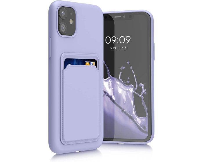 KWmobile TPU Silicone Case with Card Holder Slot (55114.108) Lavender (iPhone 11)