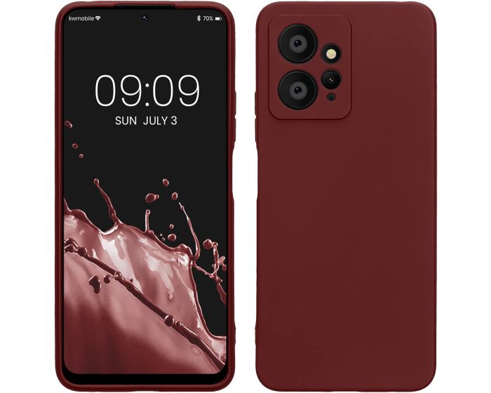 KWmobile TPU Silicone Case (61181.187) Bordeaux Violet (Xiaomi Redmi Note 12 4G)