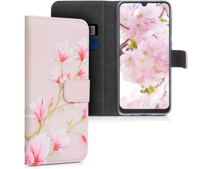 KWmobile Θήκη Πορτοφόλι Wallet Case (48062.04) Magnolias Pink (Samsung Galaxy A50 / A30s)