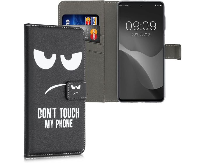 KWmobile Θήκη Πορτοφόλι Wallet Case (56351.03) Don't Touch My Phone (Samsung Galaxy M52 5G)