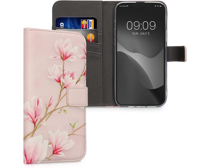 KWmobile Θήκη Πορτοφόλι Wallet Case (59209.02) Magnolias Pink (iPhone 14 Plus)