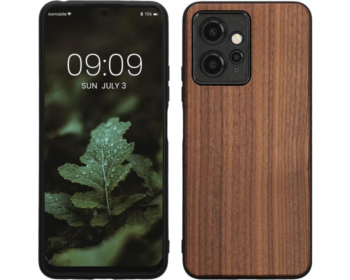 KWmobile Wooden Case (61178.18) Θήκη Ξύλινη Walnut Dark Brown (Xiaomi Redmi Note 12 4G)