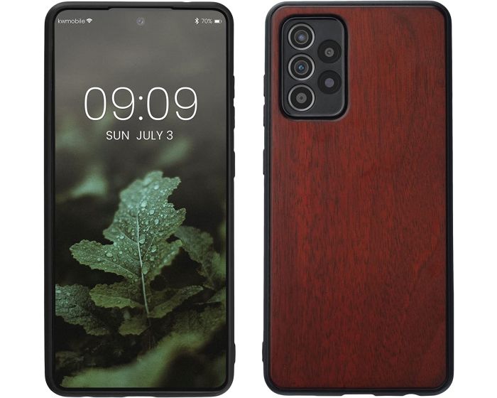 KWmobile Wooden Case (54353.20) Θήκη Ξύλινη Dark Red (Samsung Galaxy A52 / A52s)