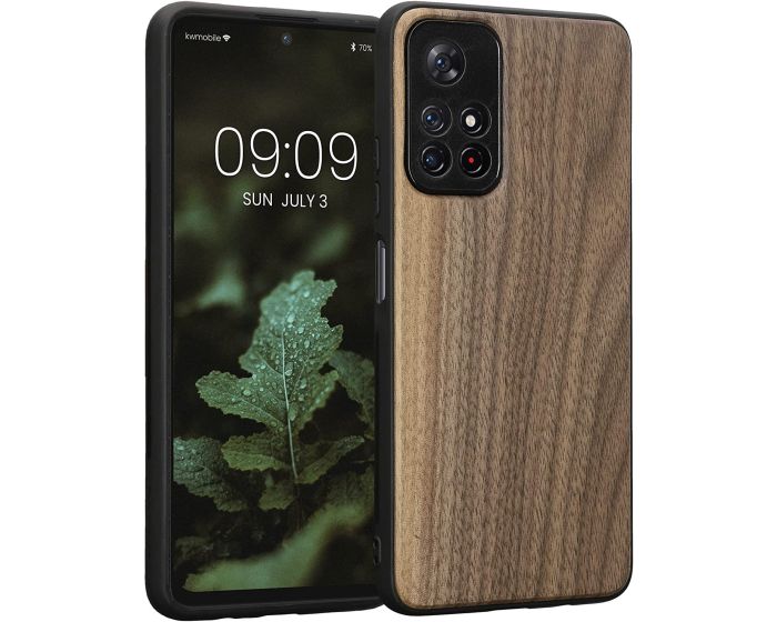 KWmobile Wooden Case (58094.18) Θήκη Ξύλινη Dark Brown (Xiaomi Poco M4 Pro 5G / Redmi Note 11T 5G / 11S 5G)