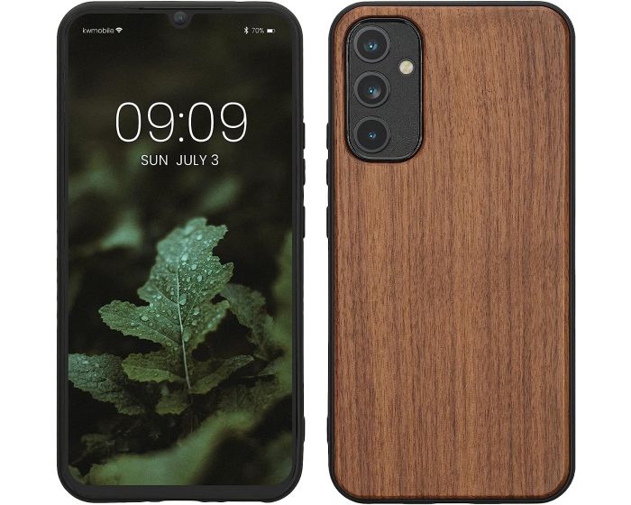 KWmobile Wooden Case (60811.18) Θήκη Ξύλινη Dark Brown (Samsung Galaxy A34 5G)