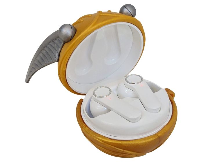 Harry Potter TWS True Wireless Bluetooth Stereo Earbuds with Charging Box - Golden Snitch