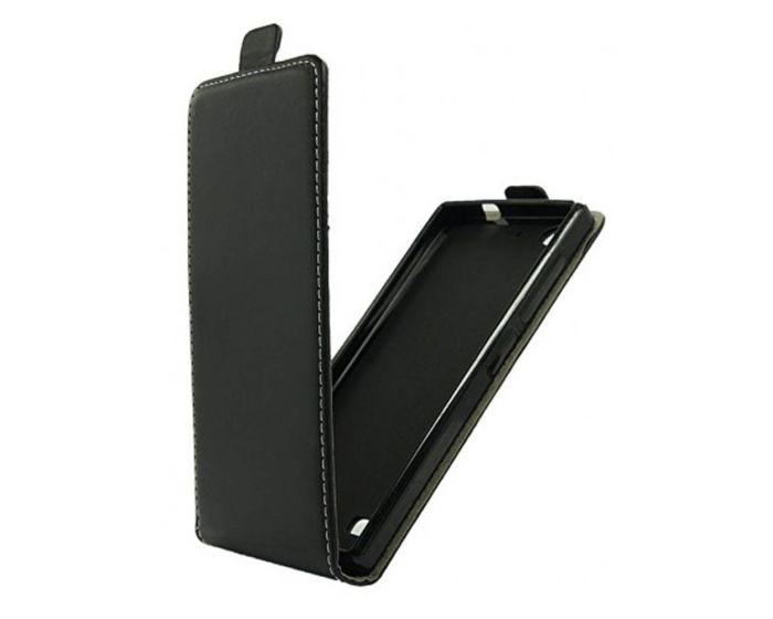 Forcell Vertical Wallet Slim Flip Case - Μαύρο (Lenovo A5000)