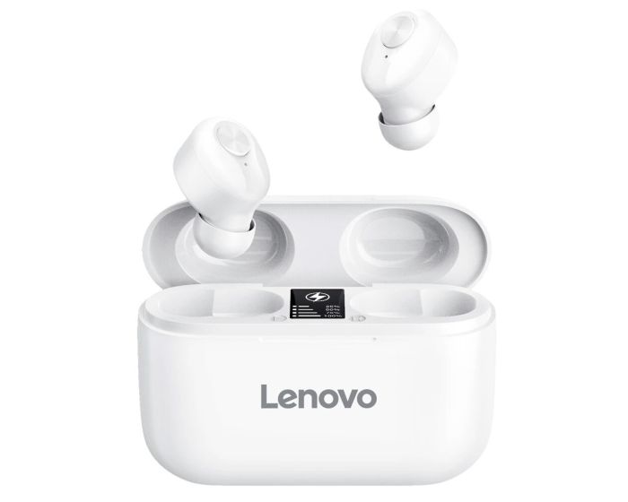 Lenovo HT18 TWS Wireless Bluetooth Earbuds with Charging Box - White