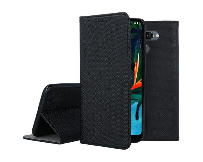 Forcell Smart Book Case με Δυνατότητα Stand Θήκη Πορτοφόλι Black (LG K50 / Q60)