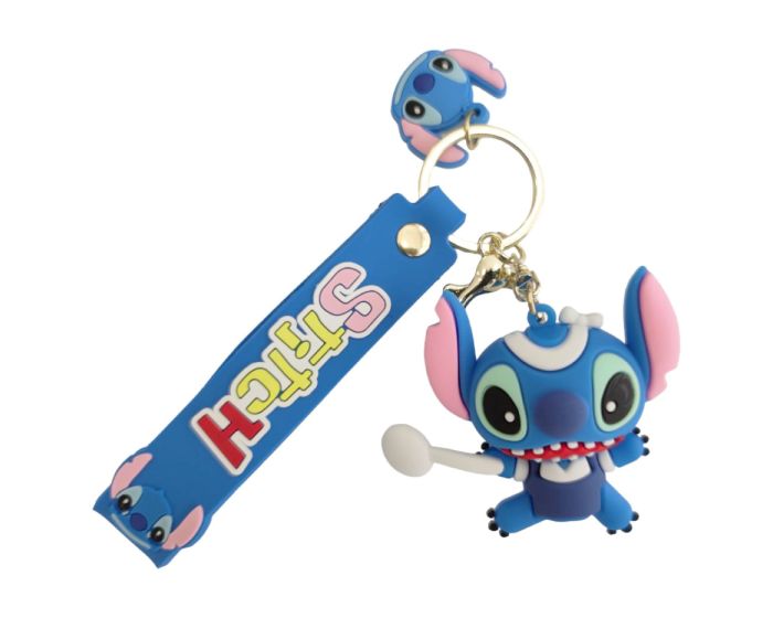 BEST FOR Lilo & Stitch 3D Rubber Keychain Μπρελόκ - Chef Stitch 