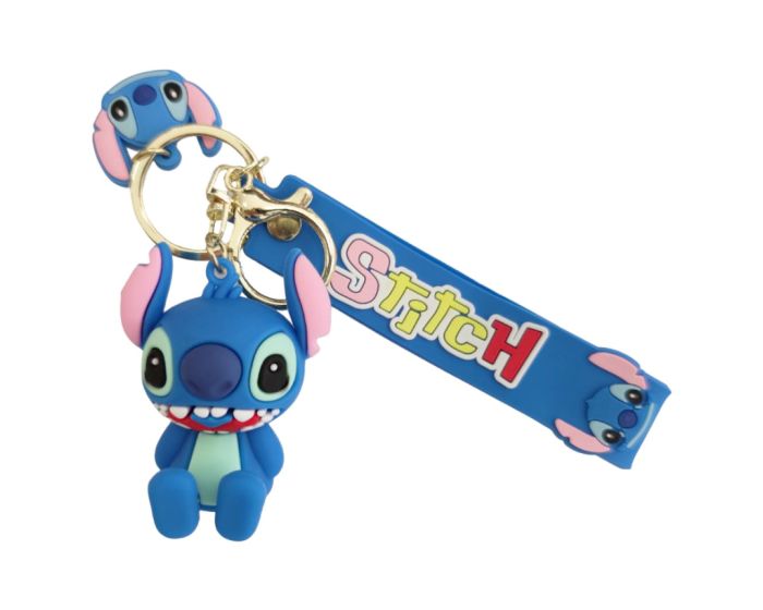 BEST FOR Lilo & Stitch 3D Rubber Keychain Μπρελόκ - Sitting Stitch