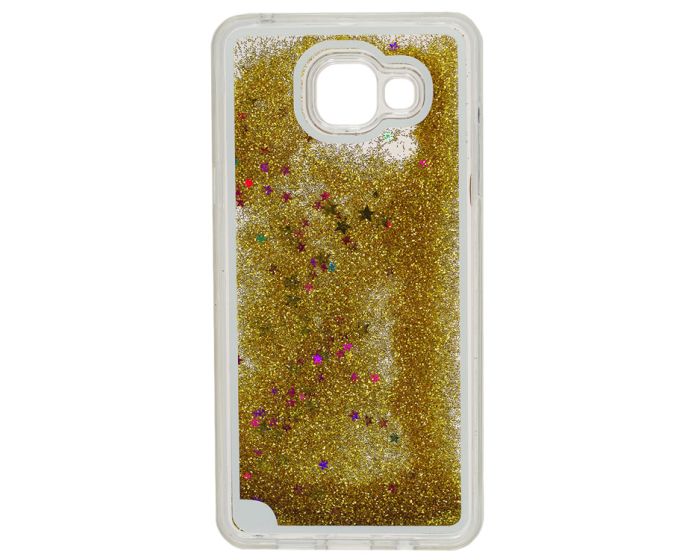 Liquid Glitter Sand & Stars Case - Θήκη με Χρυσόσκονη Gold (Samsung Galaxy A3 2017)