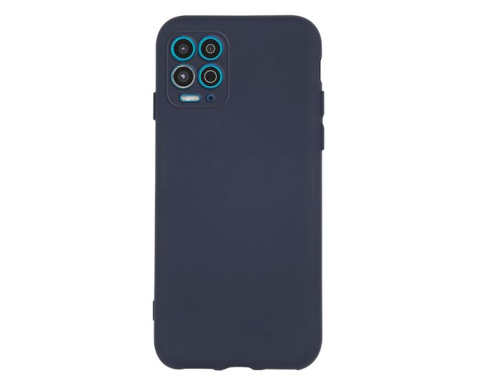 Θήκη Σιλικόνης Slim Fit Liquid Silicone Case Dark Blue (Motorola Moto G100)