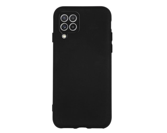 Θήκη Σιλικόνης Slim Fit Liquid Silicone Case Black (Samsung Galaxy A12 / M12)