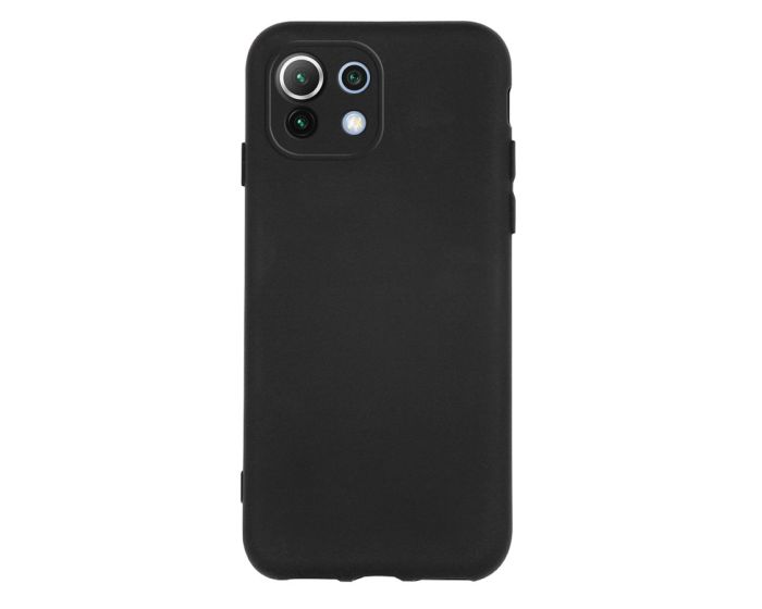 Θήκη Σιλικόνης Slim Fit Liquid Silicone Case Black (Xiaomi Mi 11 Lite 4G / 5G)