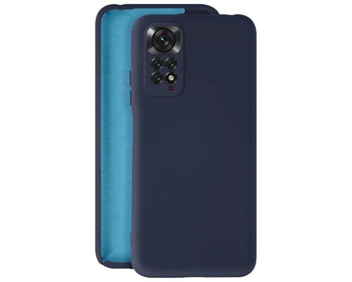 Θήκη Σιλικόνης Slim Fit Liquid Silicone Case Dark Blue (Xiaomi Redmi Note 11 / 11S 4G)