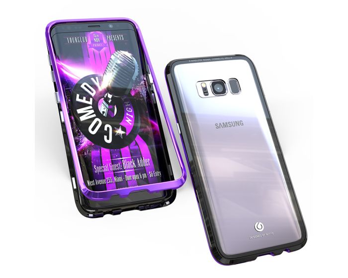 Luphie Bicolor Magnetic Sword Case - Μαγνητική Θήκη Black / Purple (Samsung Galaxy S8 Plus)