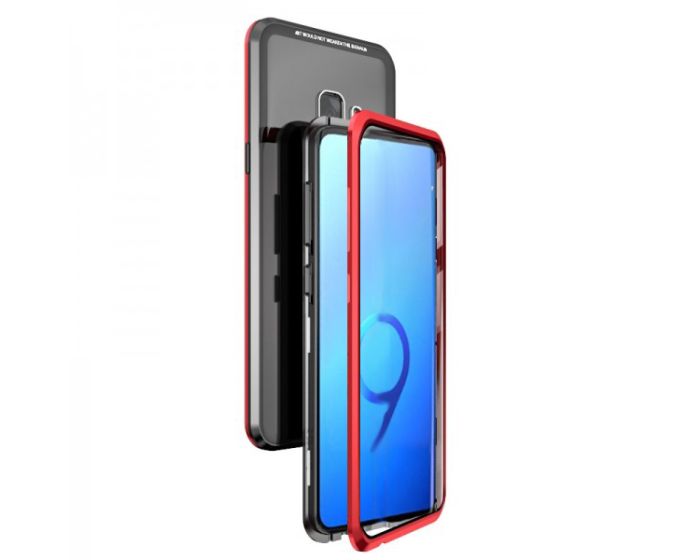 Luphie Bicolor Magnetic Sword Case - Μαγνητική Θήκη Black / Red (Samsung Galaxy S9 Plus)