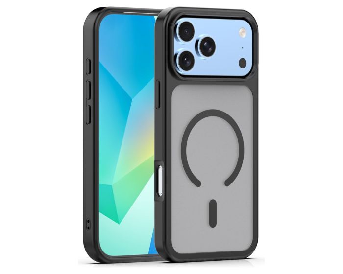 Mag Matte Cover Hybrid Open Cam Case Θήκη Συμβατή με MagSafe - Black (iPhone 17 Pro Max / 18 Pro Max) - MT84621